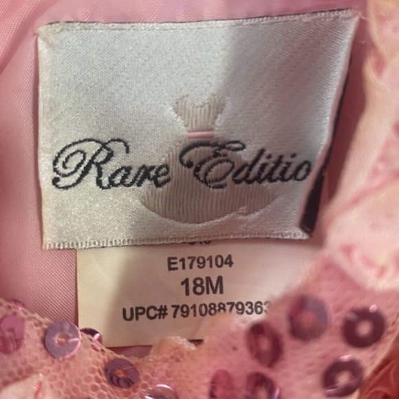 Rare Editions Sleevless Sequin Party Dress SIZE 18 MONTHS - Picture 3 of 3